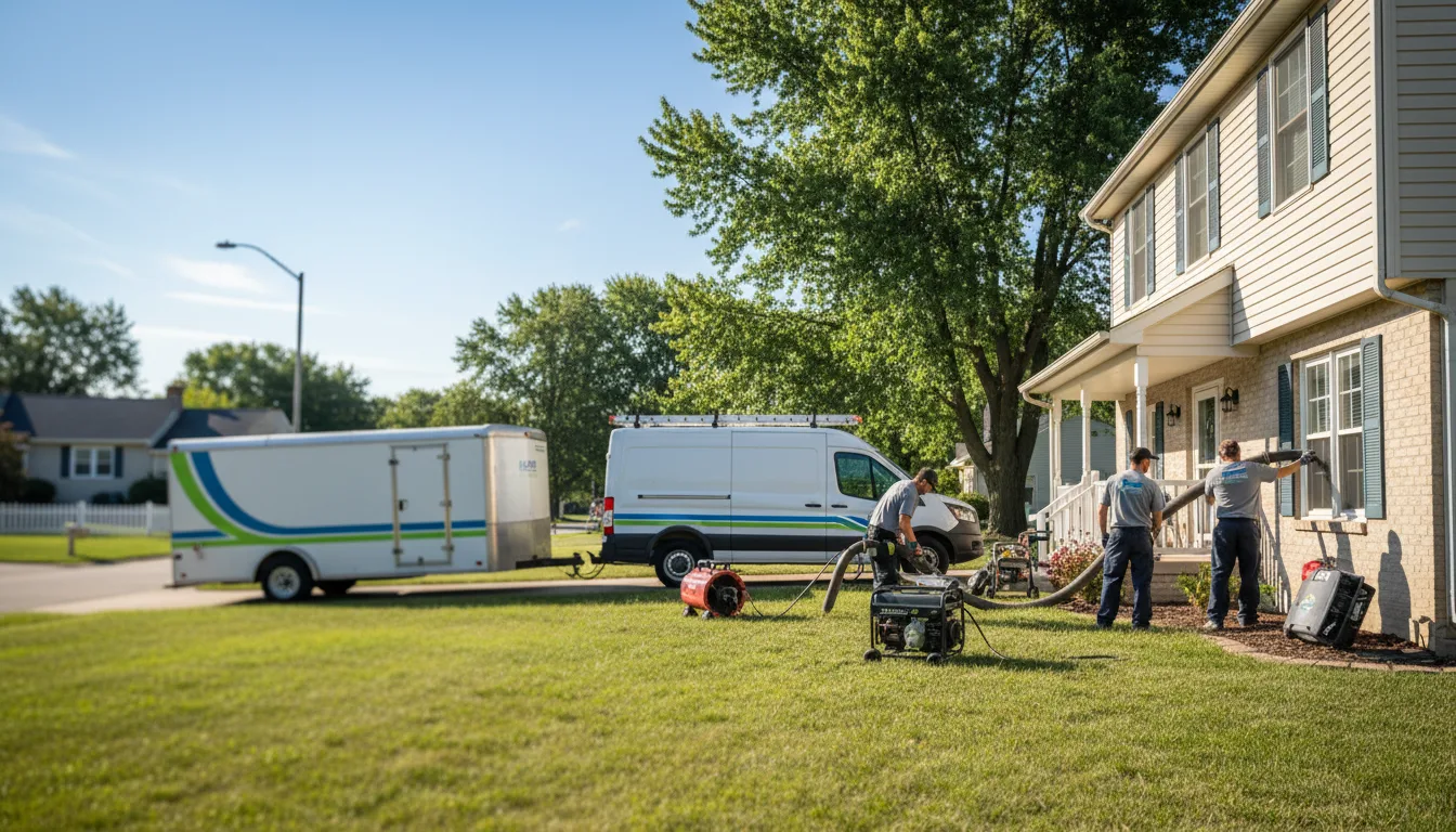 Flooded Basement Restoration And Cleanup With Repair in West Point, IA near me